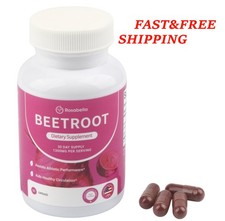 1-3pack Capsules Rosabella Supports Blood Pressure 60Ct Organic Beet Root Powder