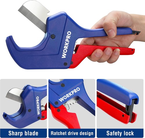 Ratchet PVC Pipe Cutter 2-1/2" for PEX PVC PPR Plastic Hoses - Picture 9 of 9