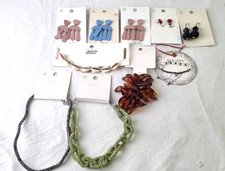 M&S Job Lot Costume Jewellery Earrings Necklaces Bracelet Multicoloured C6