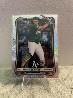 2026 Bowman Nick Kurtz Mega Box Mojo Refractor #10 A s