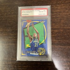 Kevin Garnett 1996 Fleer Rookie Rewind Card # 4. rookie card picture
