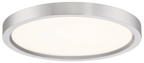 Quoizel Outskirt 11" Wide Brushed Nickel LED Ceiling Light - Picture 4 of 6