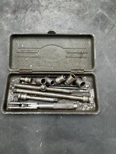 Sears Craftsman Usa Circle H Ratchet Socket Set 14 Drive Rare Short