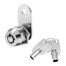 Tubular Cam Lock With 7/8" Cylinder-Chrome Finish, Keyed Alike, RV Replacemen...