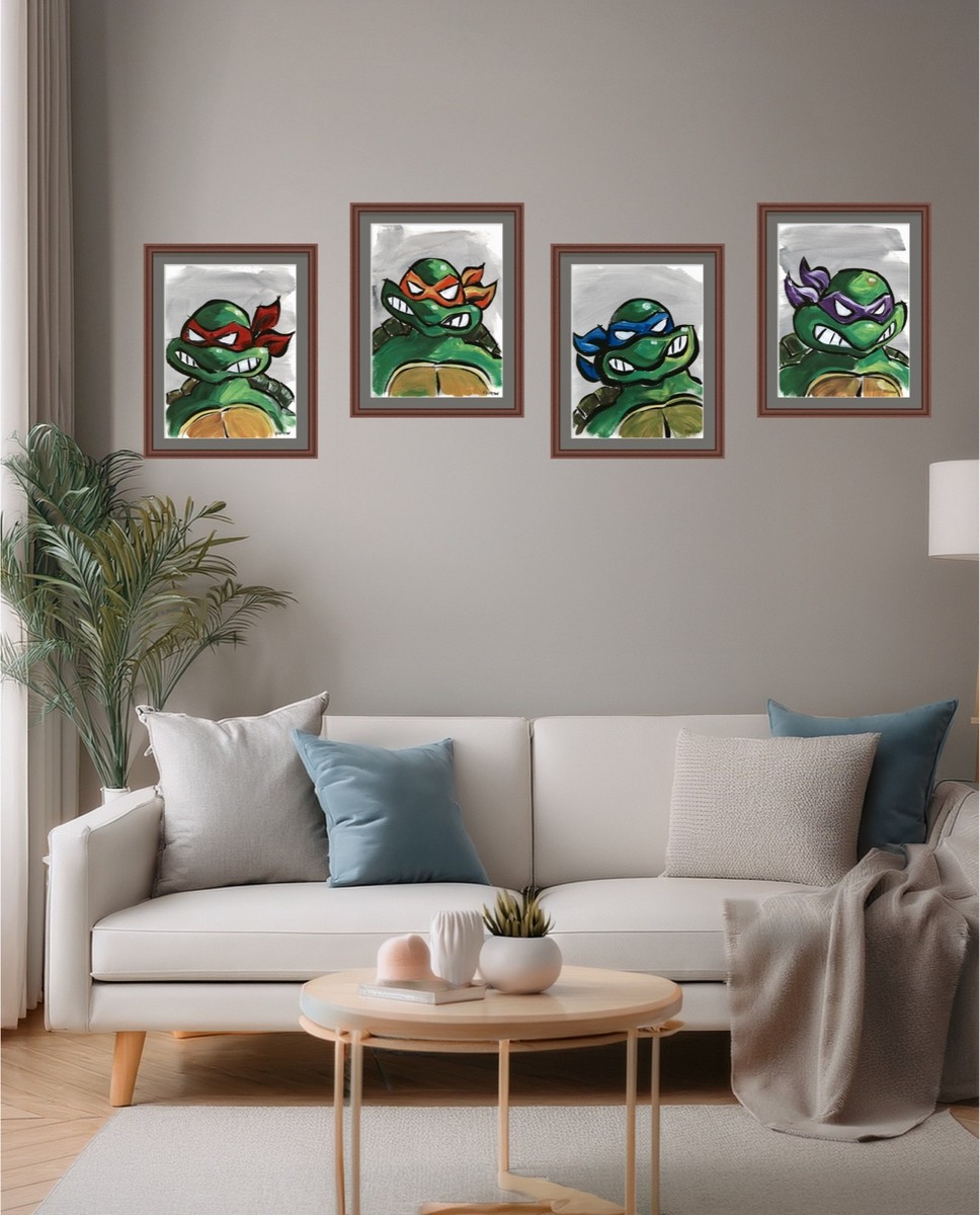 Atherton 9x12 Original all 4 Collection POP Art 