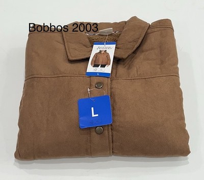 Boston Traders Women's Fleece Lined Trucker Jacket, Tan, Size L