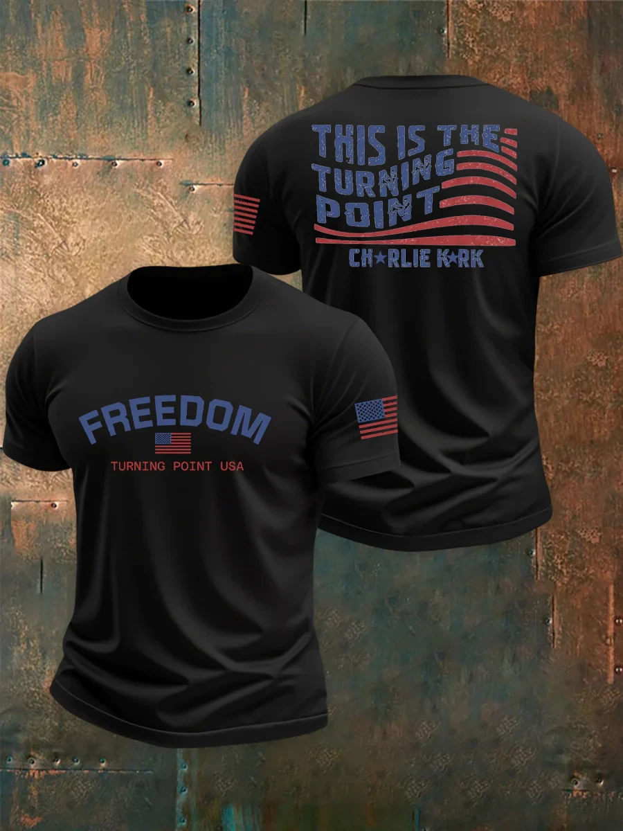 Turning Point Flag Printed T-Shirt