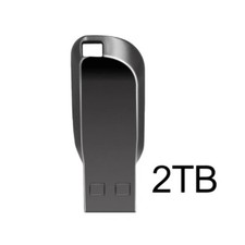 2TB USB 3.0 Flash Drive Metal Waterproof Memory Stick with Type C Adapter