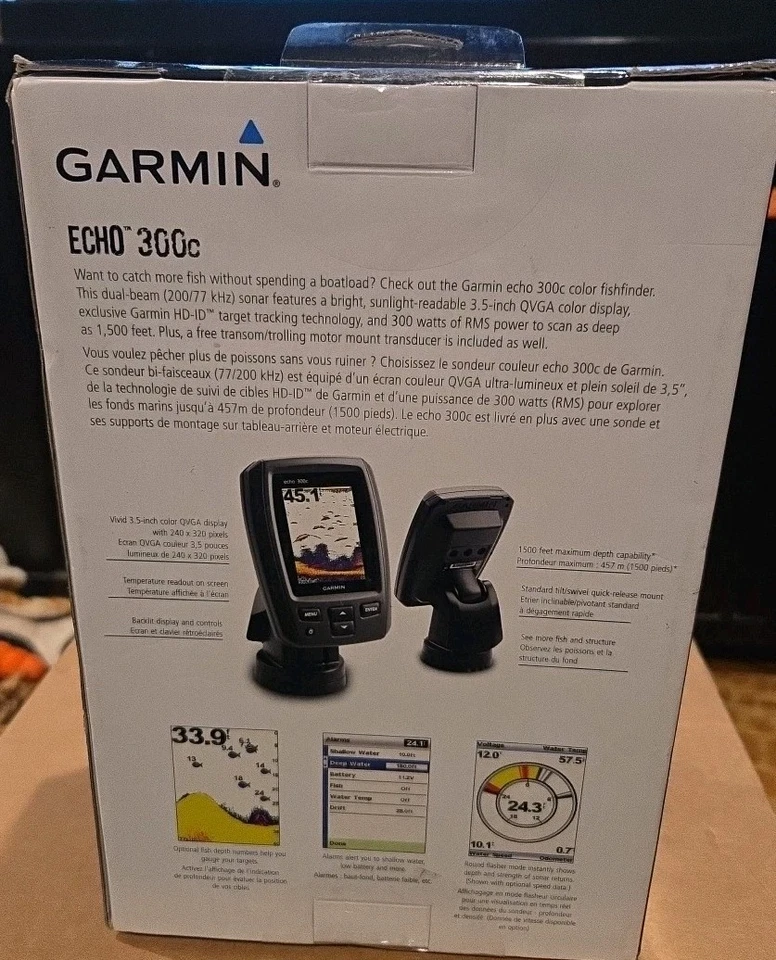 Garmin Echo 300C GPS buscador de peces. SELLADO DE FÁBRICA Foto 3 de 4