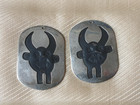 Vintage Sterling Dangle Earrings/Pendants Mexico Artisan Made tribal warrior 17g — photo 6