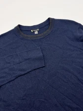 SmartWool Sweater Mens Size Medium Merino Wool Blend Crew Neck Blue Outdoor