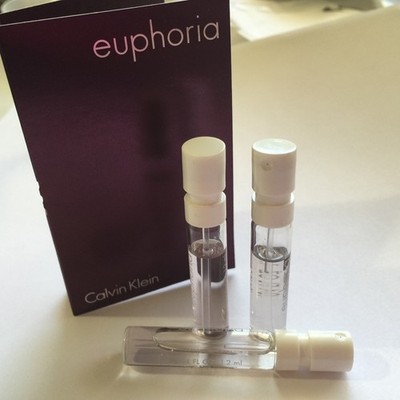 22 Calvin Klein Euphoria Women .04oz Sample Travel Spray  w/ Cards NEW 22