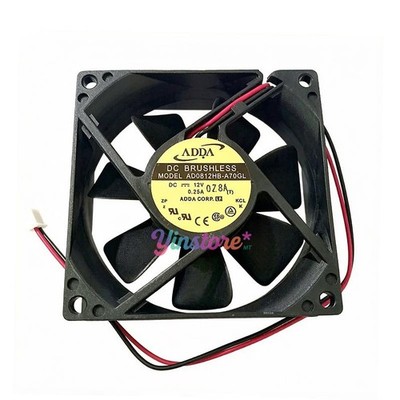 1 Pc. New AD0812HB-A70GL Chassis Cooling Fan 8025 DC12V 0.25A 8CM 2Pin