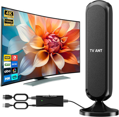 TV Antenna Indoor for Smart TV, MINI Box TV Antenna, Digital HD Antennas Long Ra