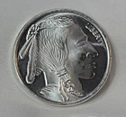 .999 Fine Silver 1 Oz Round Buffalo Indian Head
