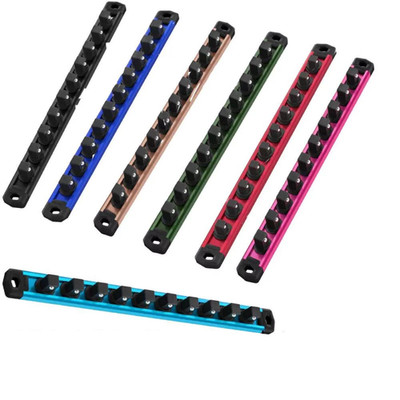 WORKPRO Magnetic Socket Organizer 3/8'' Dr Aluminum Alloy Socket Rail(no Socket)