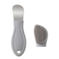 Blackhead Remover Tool,Silicone Face 1 Count Pack of 1 , Light Gray