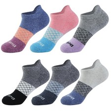 Women's Casual Ankle Socks Low Cut Athletic Socks 6 pairs Medium Blue1