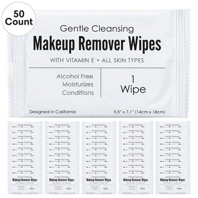 World Amenities - Makeup Remover Wipes - Alcohol Free - Vitamin E Face Wipes ...