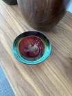 Seguso Poli Murano Italy Italian Somerso Art Glass Geode Bowl Vtg Cenedese MCM