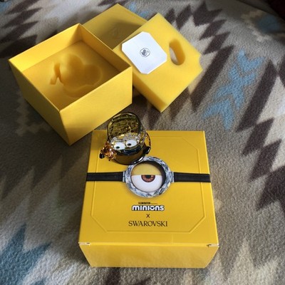 Swarovski Crystal Bob w/Teddy Bear Despicable Me Minions Movie Figurine MINT NIB