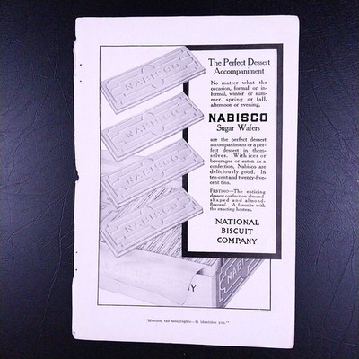 1916 Antique Nabisco National Biscuit Co & More Original Ad Print