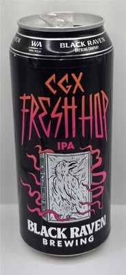 Craft Beer Can Black Raven Brewing Company CGX Fresh Hop IPA Estate Amarillo
