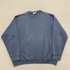 Vintage Lee Sweatshirt Mens XL Blue Heavyweight Crewneck Pullover USA 90s