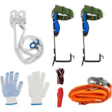 Tree Climbing Spike Set ,Portable Adjustable Lanyard Carabiner,Safety Belt Strap