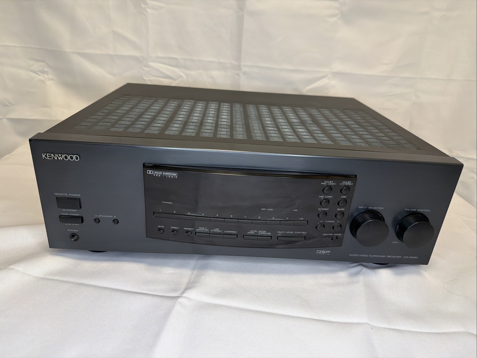 KENWOOD  KR-V8080 AUDIO VIDEO SURROUND  RECEIVER With Phono Input 