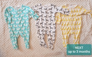 next unisex sleepsuits