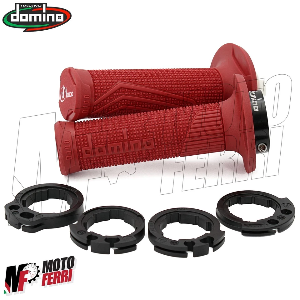 Mf4162 - Handles + Rings Domino D100 Red for Suzuki Rmz 250 / 450F 2016-2024 - Image 4 of 4