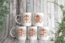 Fully Personalised Family Christmas Ornament North Pole 11oz Tea & Coffee Mug