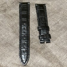 Authentic Vacheron Constantin 19 mm x 16 mm Black Leather Strap / Band 080592