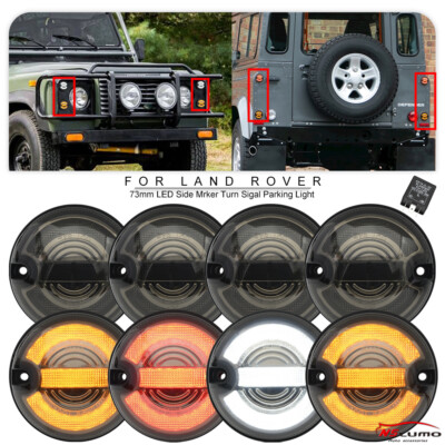 NSLUMO Terza Luce Freno A LED Per Land Rover Discovery I/II E Defender 90/110 - Lente Trasparente, Rosso, E-Mark - 4