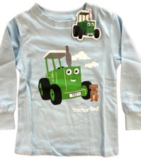 Tractor Ted Kids Blue Long Sleeved TShirt/PJ Top - 2-6yrs