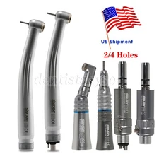 Dental High Speed/Slow Low Speed Handpiece Contra Angle Air Motor 2/4H Fit NSK