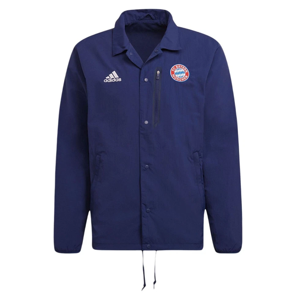 Adidas FCB TRV Coach Chaqueta Travel 2021/2022 Azul 3XL Poliamida - Imagen 1 de 4