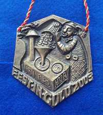 Festival in Gold Bronze Medal 2003 Carnival Medal Cologne 2026 E. Weinert Metal Art