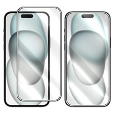 Easy to Install Diamond-inlaid Tempered Glass Screen Protector f Apple Iphone 15