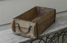 NEW with Antique Look BRICK MOLD WOOD BOX -  Primitive Style Re-Purposed Wood