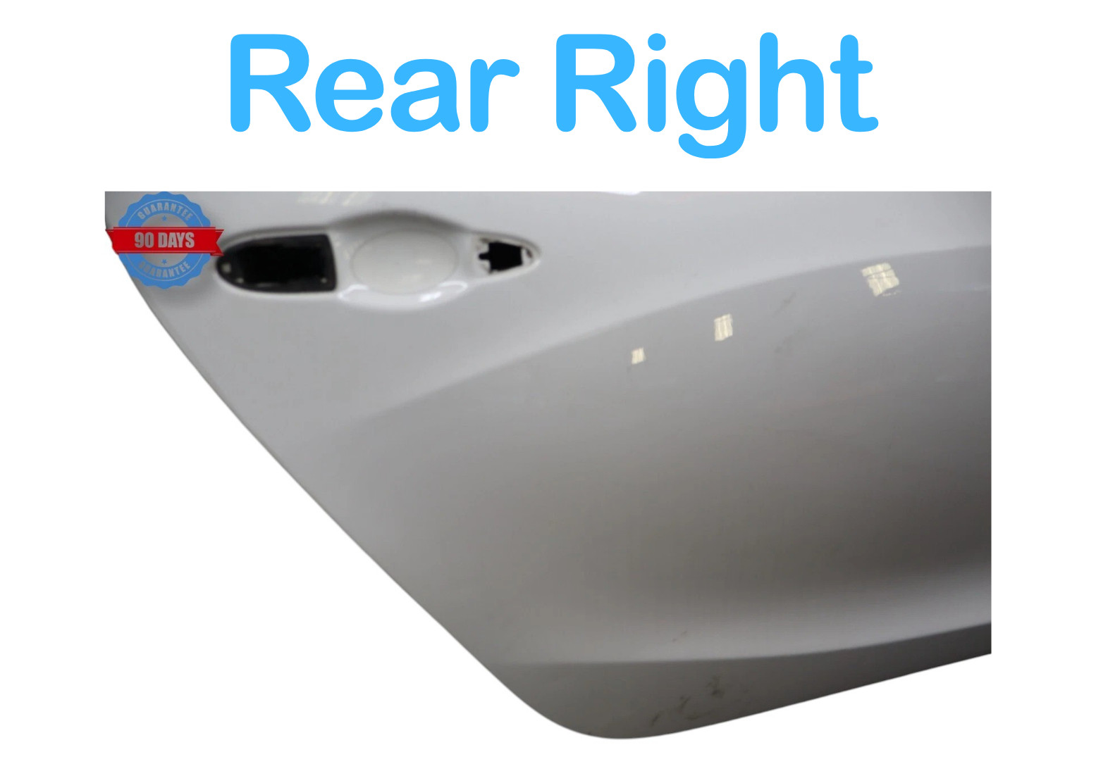 14-22 Maserati Ghibli Rear Right Passenger Side Door Shell Panel White Oem