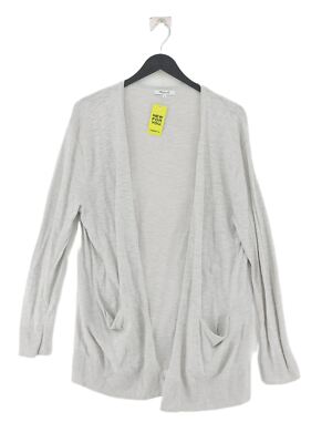 Madewell Women's Cardigan M Grey Cotton with Polyamide V-Neck