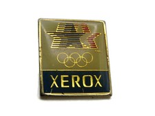 Vintage 1984 LA Los Angeles Olympics Pin Xerox Sponsor Stars in Motion Logo