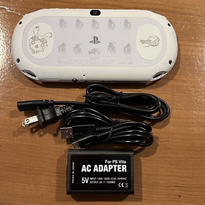 White Phantasy Star Nova Sony PS Vita 2000 System w/ Charger