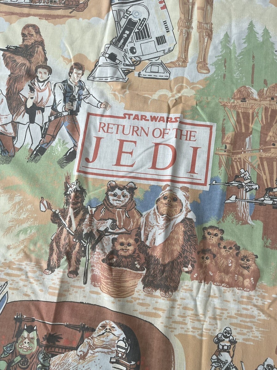 Vintage 80s Star Wars Return of the Jedi Twin Flat Sheet