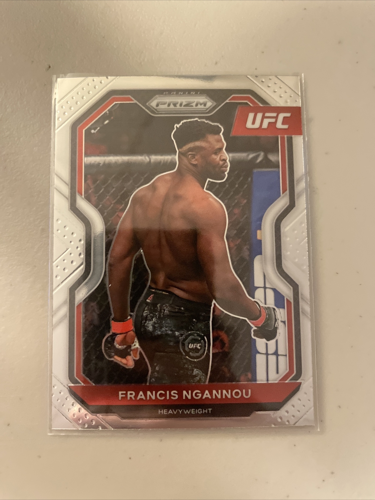 2021 Panini Prizm UFC #52 Francis Ngannou Silver Prizm