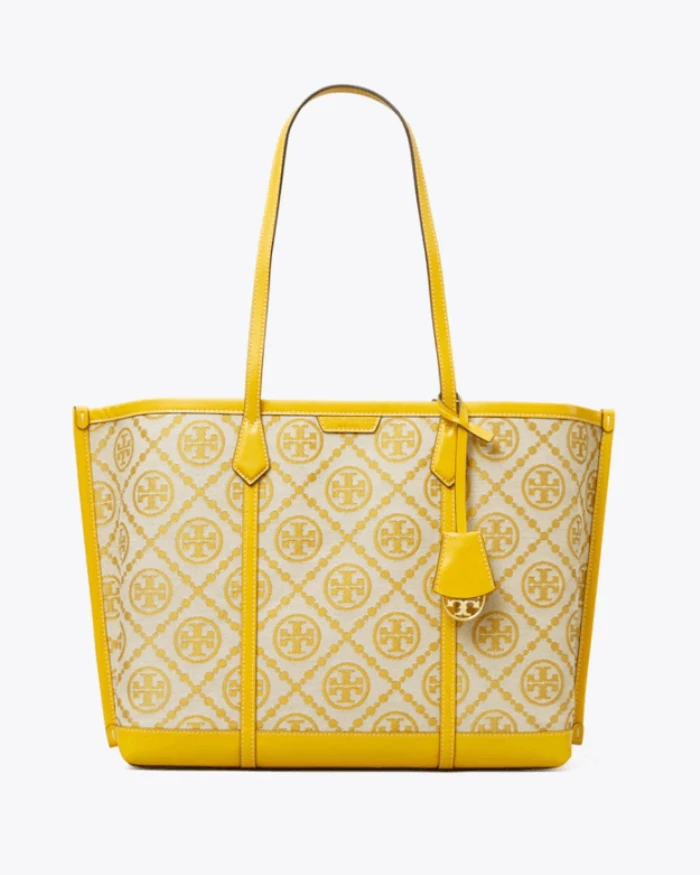 Tory Burch Perry Triple-compartment Tote Bag in Yellow