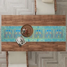 Birthday Gift Silk Runner Wedding Vintage Table Cloth Traditional Handmade