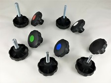 Ø64mm stabiler Sterngriff Drehschraube Drehmutter Knebelmutter Radschraube Knauf